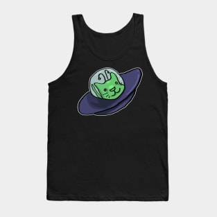 Alien cat in UFO Tank Top